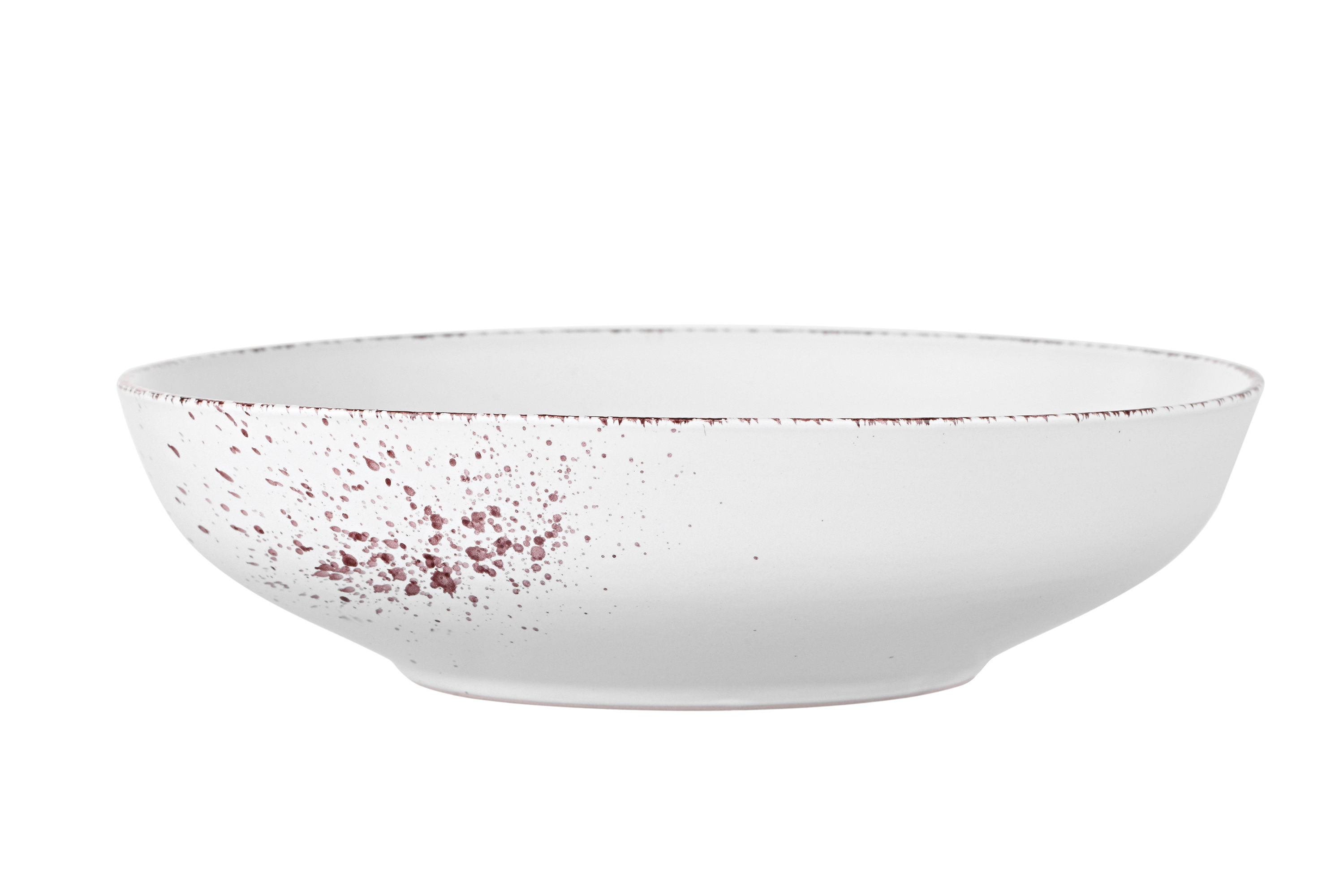 Тарелка суповая 20 см керамическая Ardesto Lucca Winter white Белая (AR2920WMC)