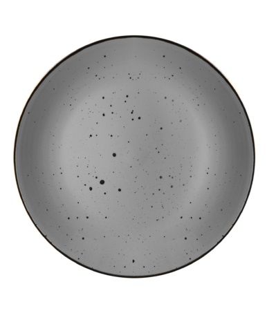 Тарелка десертная 19 см керамическая Ardesto Bagheria Grey серая (AR2919GREY)