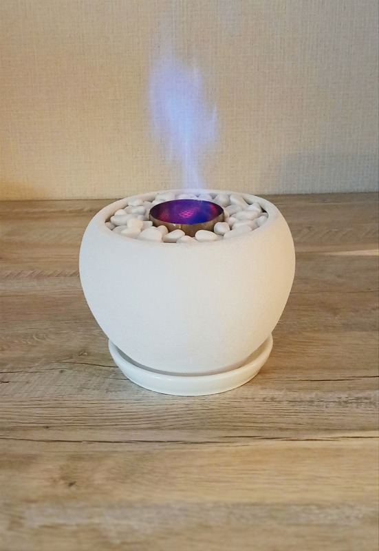 Биокамин настольный СRAFT FIRE В13хШ19 см белый