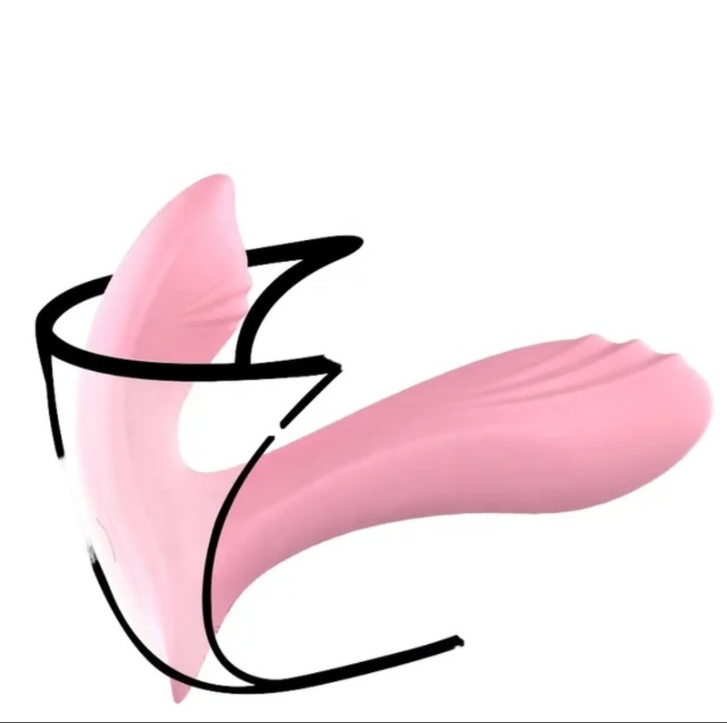 Вибратор стимулятор для точки G носимый 10 режимов с дистанционным управлением розовый